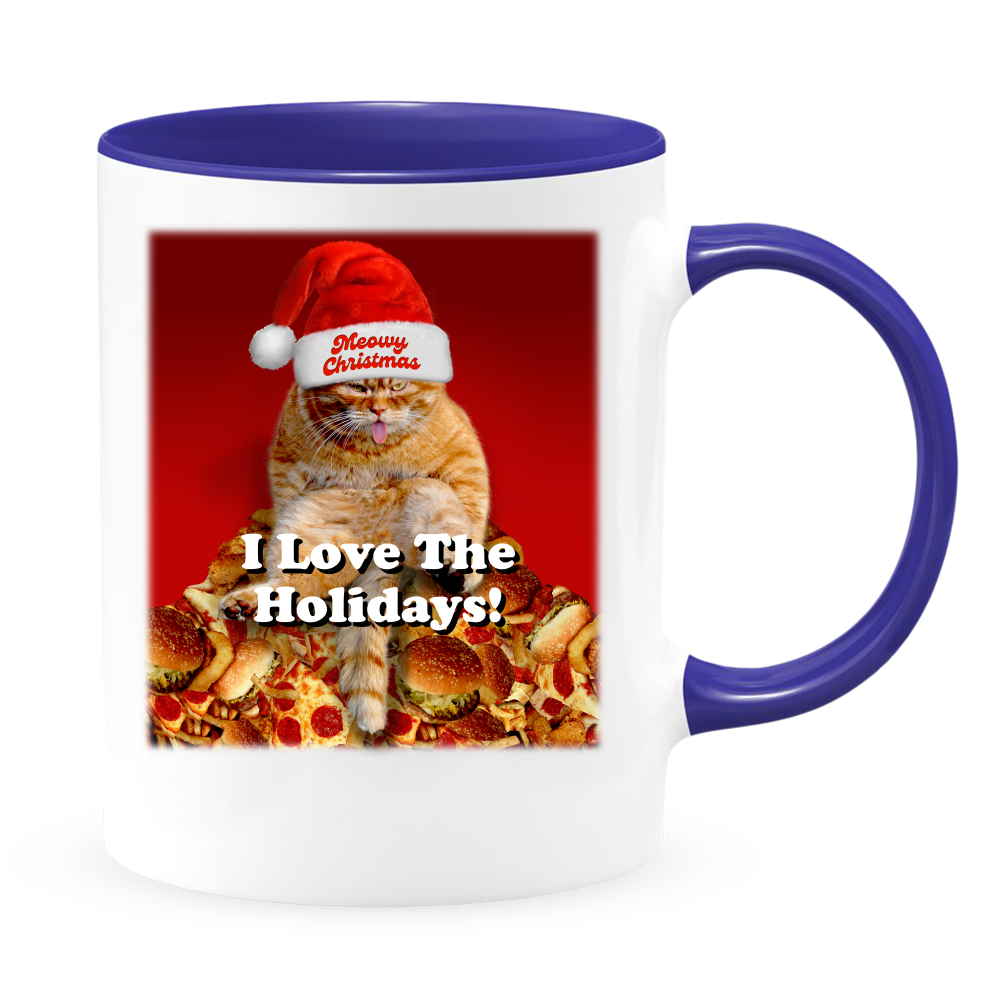 Ceramic White Coffee Mug Cat Tea Cup Holiday Mug Best Christmas Mug - Mug Project