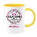 Great Boss White Coffee Mug With Colored Inside & Handle - Mug Project