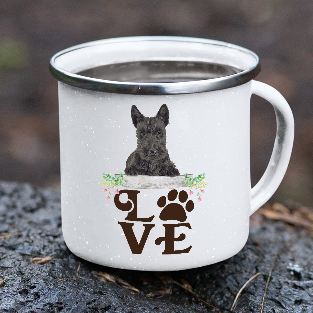 LOVE Scottish Terrier Stainless Steel Camping Mug - Mug Project | Funny Coffee Mugs, Unique Wine Tumblers & Gifts