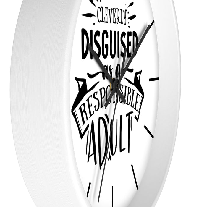 Silent Wall Clock, Home Decor Wall Clock, 10" Wall Clock, Cleverly Disguised - Mug Project