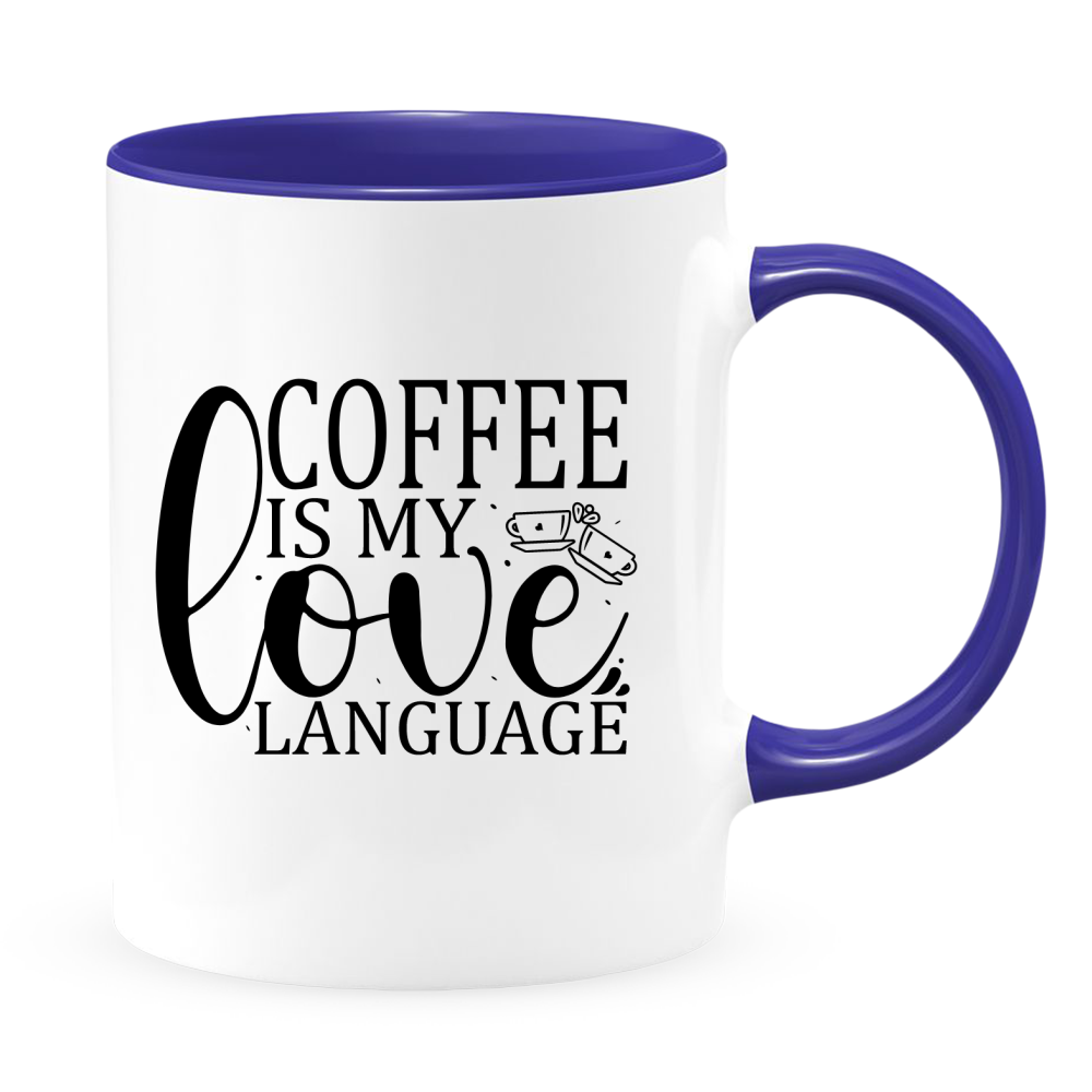Mug - Coffee Mug, White with Colored Inside and Handle - Mug Project