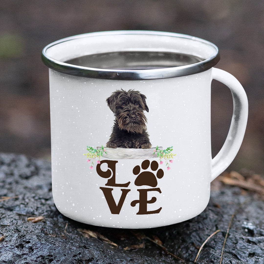 LOVE-Schnauzer Stainless Steel Camping Mug - Mug Project | Funny Coffee Mugs, Unique Wine Tumblers & Gifts
