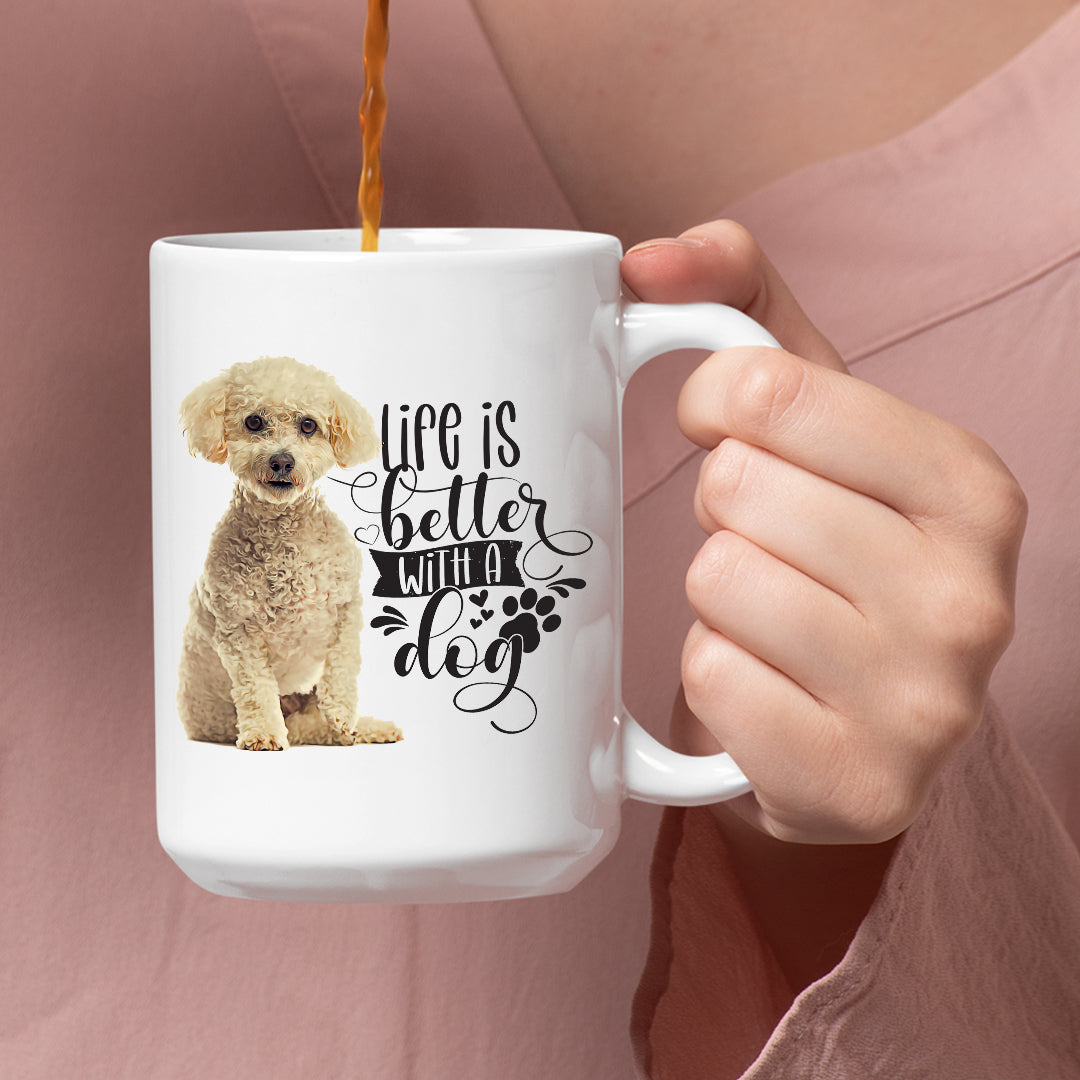 Life Is Better Maltese White Coffee Mug - Mug Project | Funny Coffee Mugs, Unique Wine Tumblers & Gifts