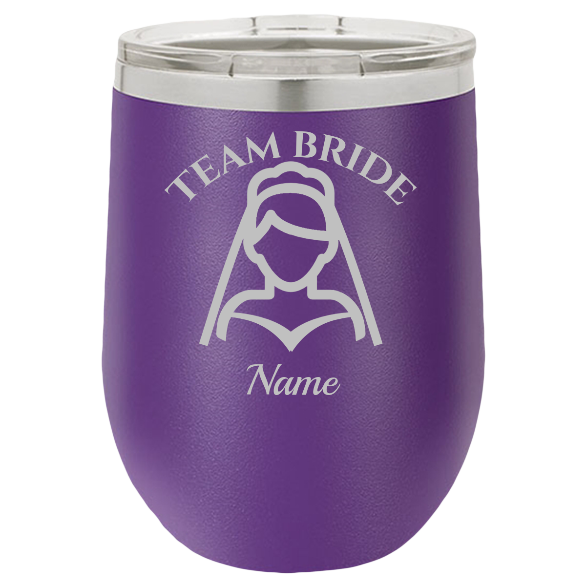 Matron of Honor Gift, Personalized Bridesmaid Gifts, Team Bride - Wine Laser Etched Tumbler - Mug Project