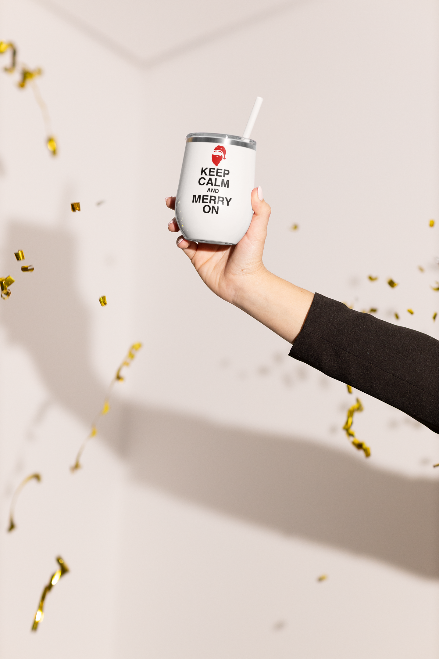 Insulated Mug, Tumbler with Lid, Travel Mug, Office Tumblers, Camping Cup, Keep Calm - Mug Project