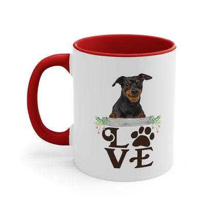 LOVE my Minpin Accent Mugs 11oz/15oz