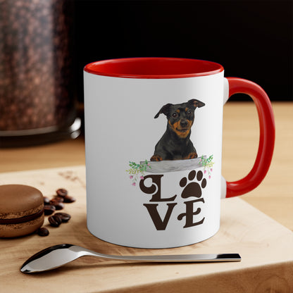 LOVE my Minpin Accent Mugs 11oz/15oz