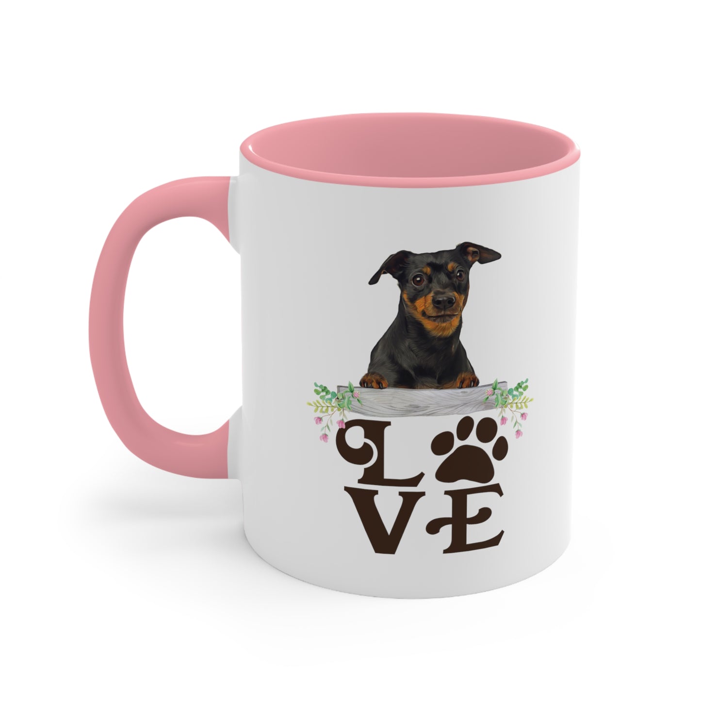 LOVE my Minpin Accent Mugs 11oz/15oz