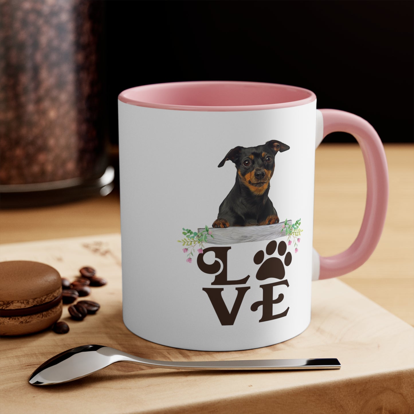 LOVE my Minpin Accent Mugs 11oz/15oz