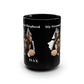 German Shepherd Black Mug 15oz Dog Coffee Mug Custom Photo Dog Mug Gift For Coffee Fans
