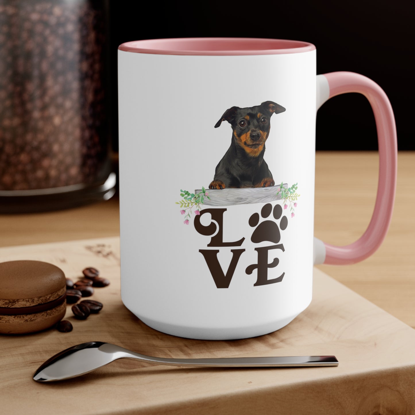 LOVE my Minpin Accent Mugs 11oz/15oz