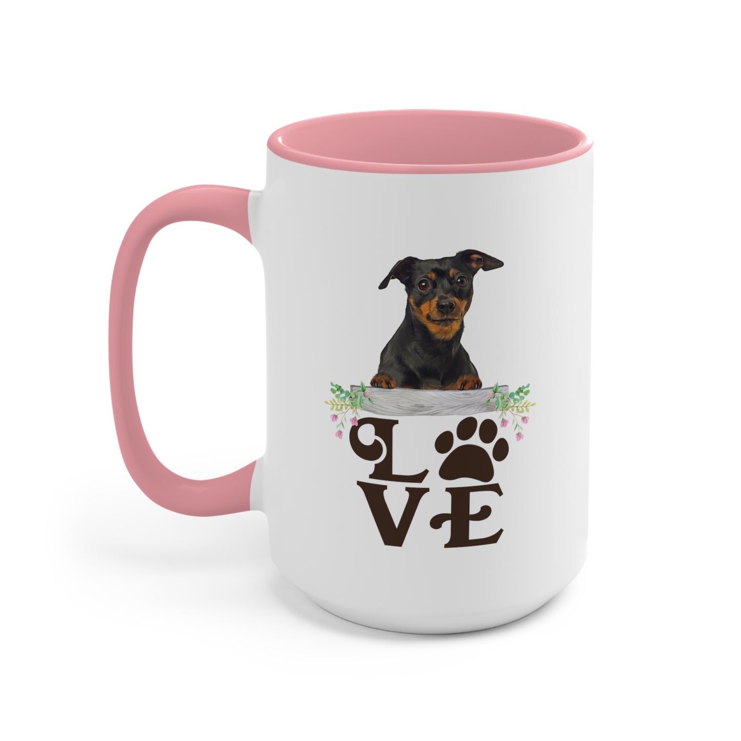 LOVE my Minpin Accent Mugs 11oz/15oz