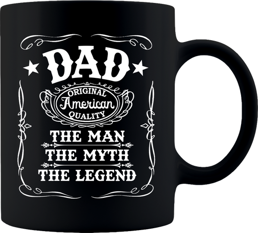 The Man The Myth The Legend | Black Coffee Mug - Mug Project