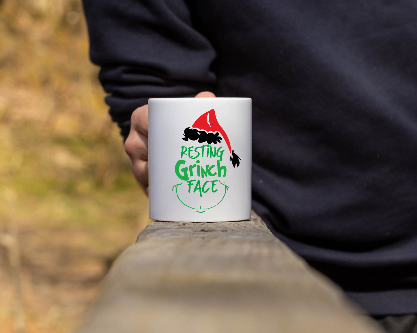 Ceramic White Coffee Mug Grinch Face Holiday Mug Best Christmas Mug - Mug Project