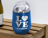 Love Basketball - Wine Laser Etched Tumbler - Mug Project