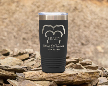 Wedding  Bridesmaid - 20oz Laser Etched Tumbler - Mug Project