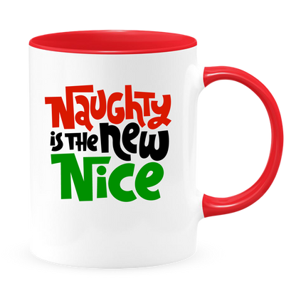 Naughty Is The New Nice White Coffee Mug With Colored Inside & Handle - Mug Project