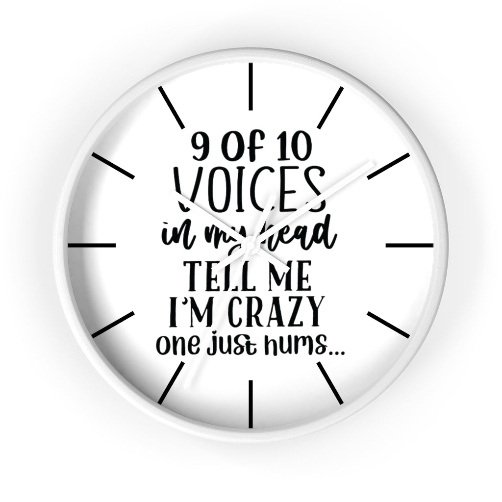 Wall clock, Silent Clock, Home Decor Clock, 9 of 10 Voices - Mug Project