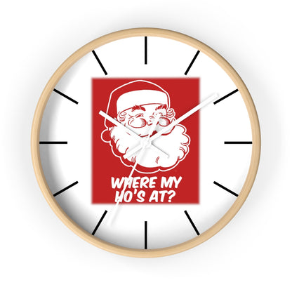 Wall clock, Santa Wall Clock, Home Decoe Clock, Where's My Ho's At? - Mug Project