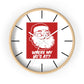 Wall clock, Santa Wall Clock, Home Decoe Clock, Where's My Ho's At? - Mug Project