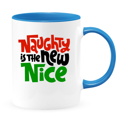 Naughty Is The New Nice White Coffee Mug With Colored Inside & Handle - Mug Project