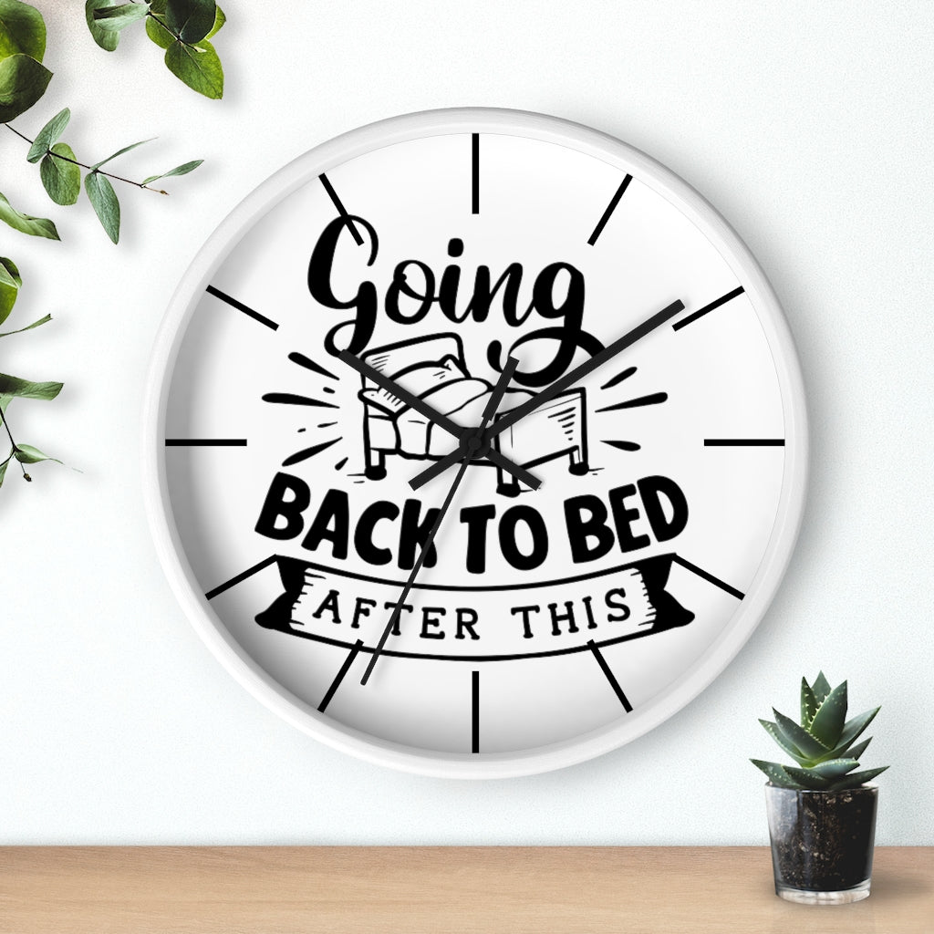 Wall clock, Home Decor Clock, Silent Wall Clock, Going Back To Bed - Mug Project