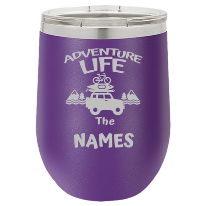 Insulated Tumbler, Insulated Tumbler with Lid, Stainless Steel Tumbler, Adventure Life - Mug Project