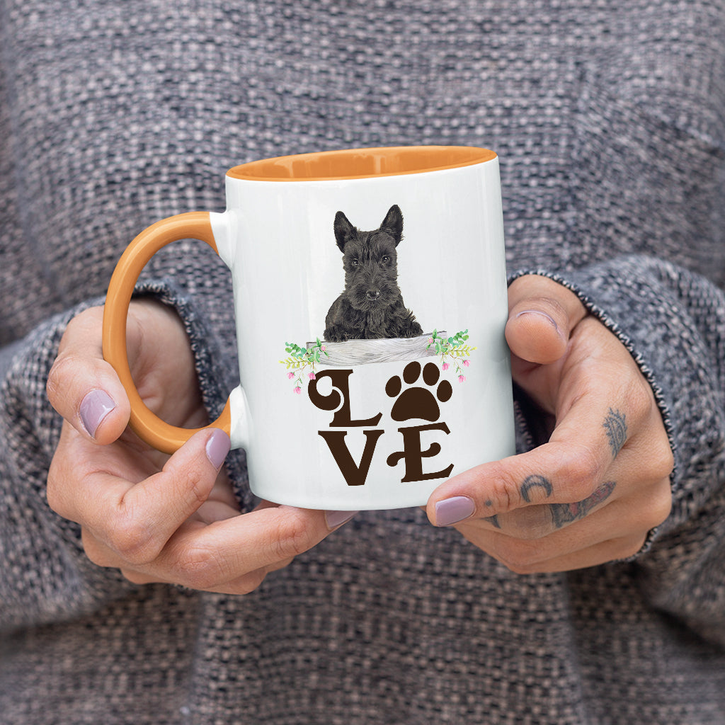 LOVE Scottie  Coffee Mug Colored Inside and Handle - Mug Project | Funny Coffee Mugs, Unique Wine Tumblers & Gifts