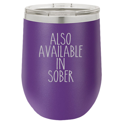 Insulated Wine Tumbler, Wine Tumbler with Lid, Insulated Wine  Glass, Stainless Steel Wine Tumbler, Champagne Tumbler, Also Available In Sober - Mug Project