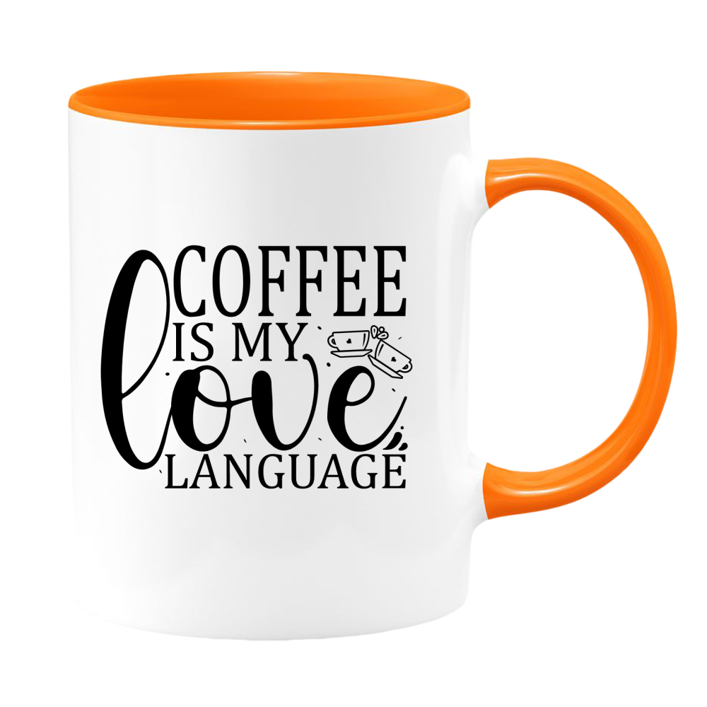 Mug - Coffee Mug, White with Colored Inside and Handle - Mug Project