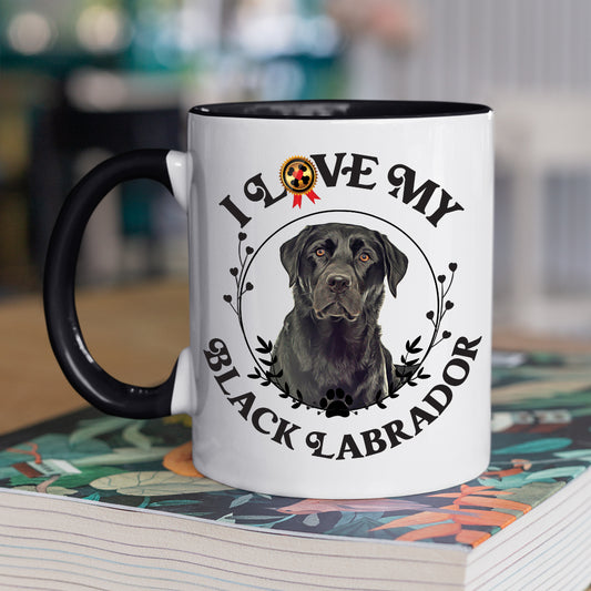 Coffee Mug, Printed Mug, Coffee Cup, Tea Mug, Graphic Mug, I Love My Black Labrador - Mug Project