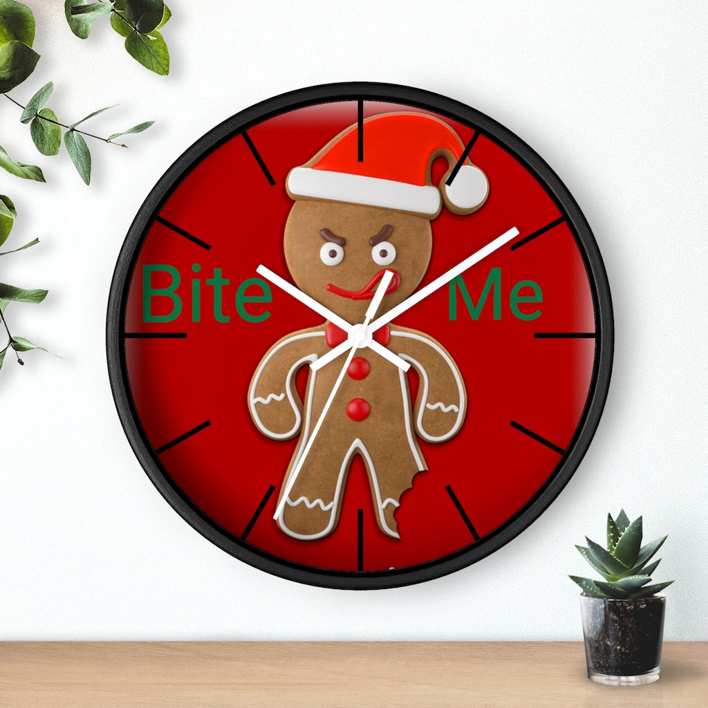 Wall clock, Home Decor Clock, Bite Me, Christmas Clock - Mug Project