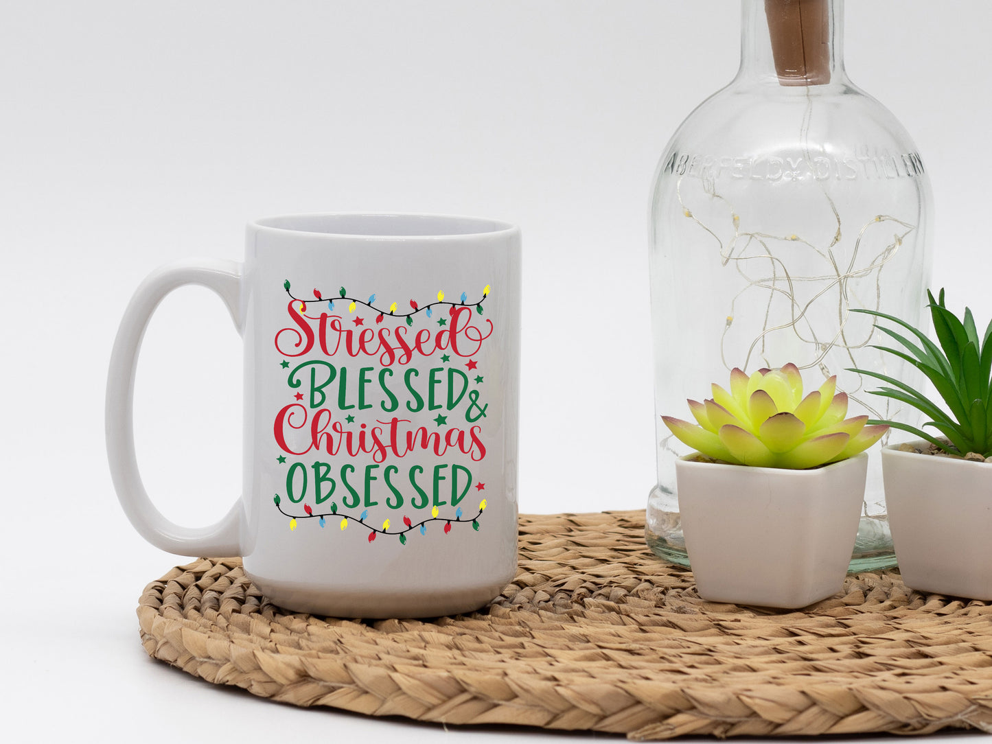 Stressed and Blessed White Coffee Mug - Mug Project