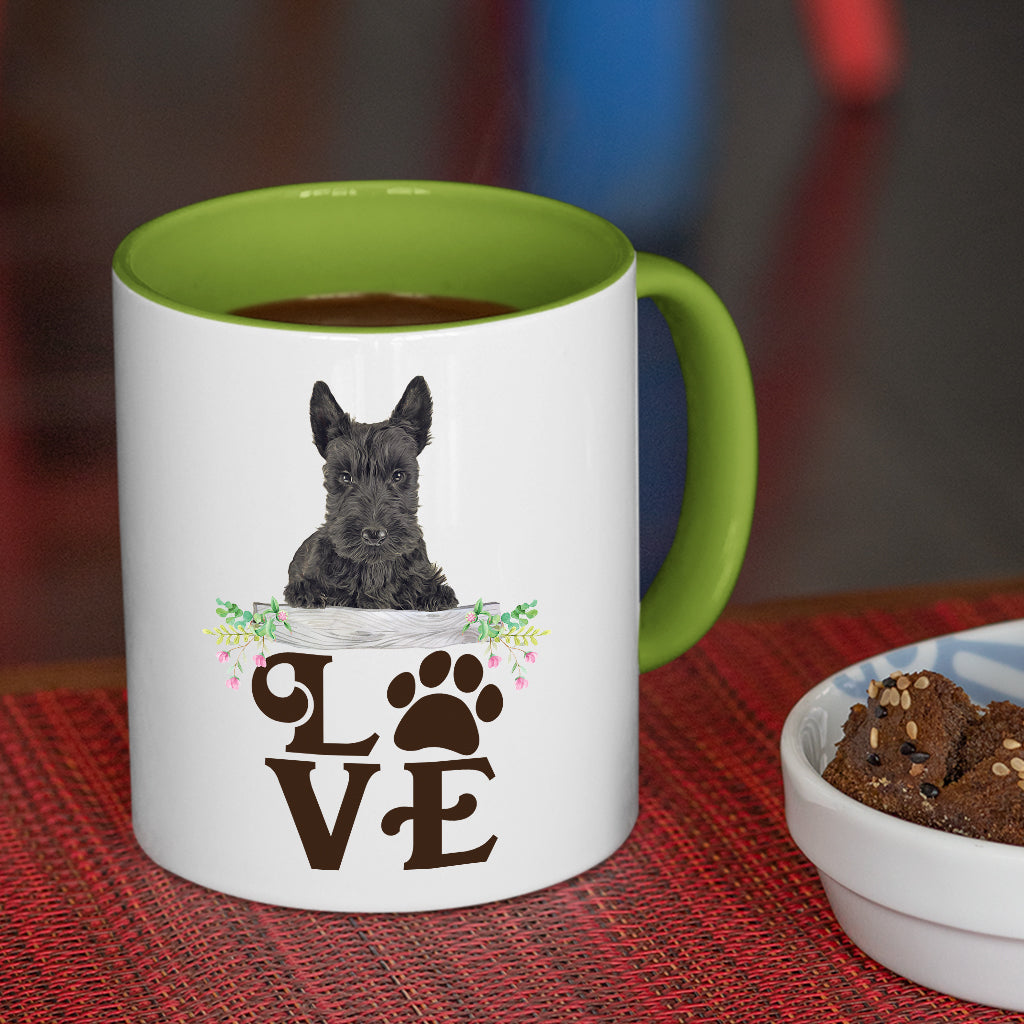 LOVE Scottie  Coffee Mug Colored Inside and Handle - Mug Project | Funny Coffee Mugs, Unique Wine Tumblers & Gifts