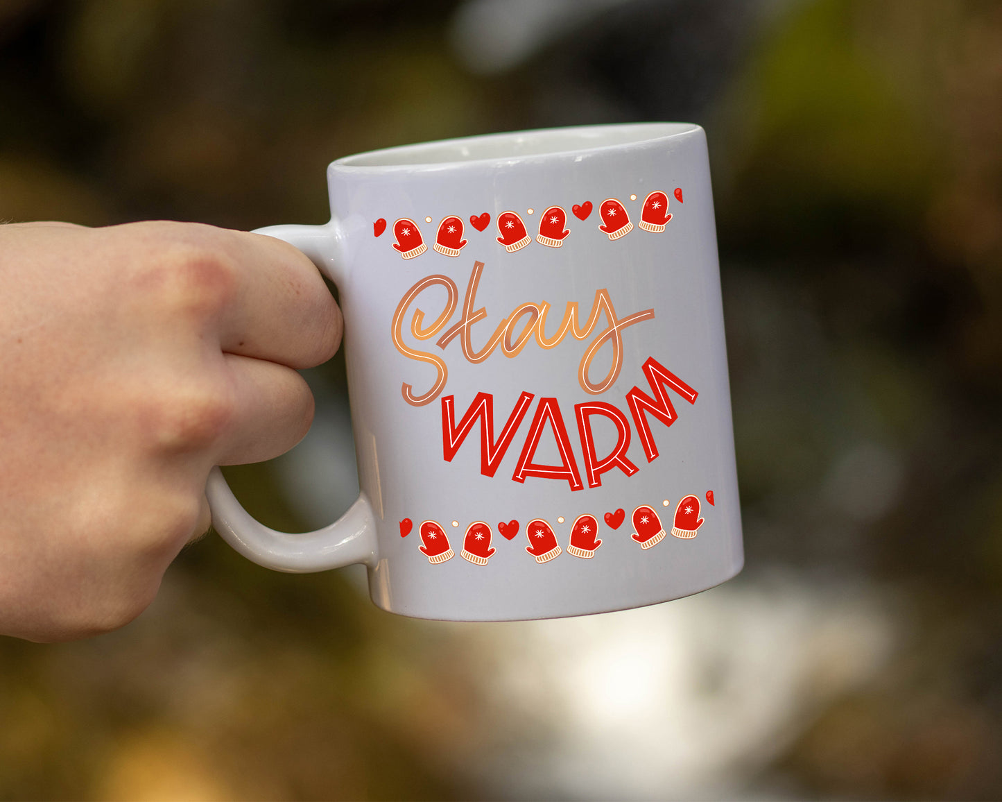 Stay Warm White Coffee Mug - Mug Project