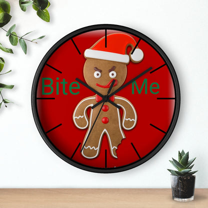 Wall clock, Home Decor Clock, Bite Me, Christmas Clock - Mug Project