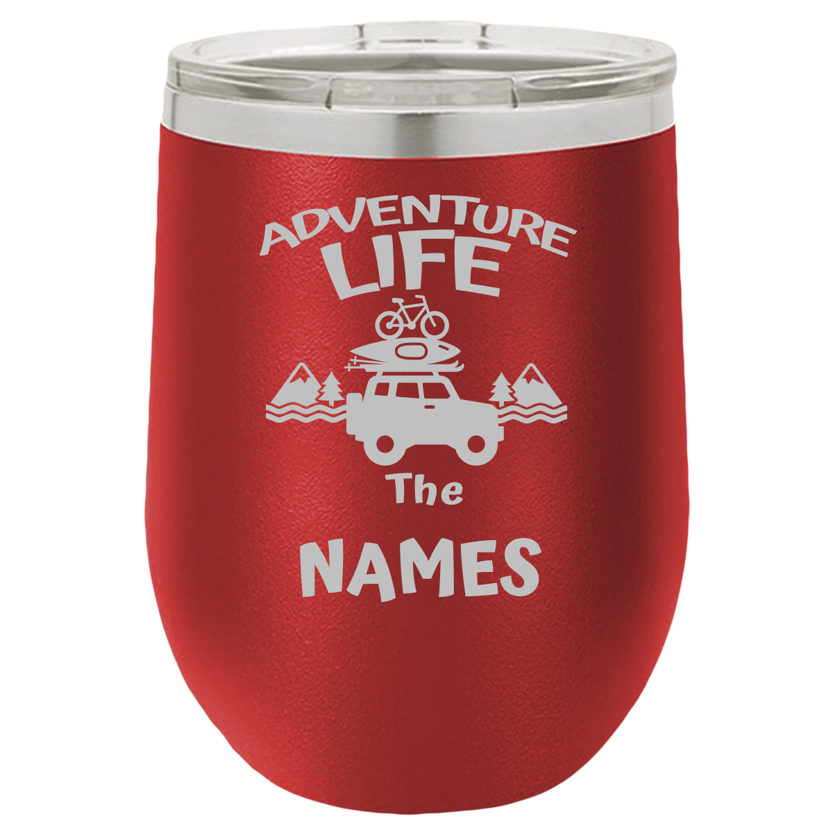 Insulated Tumbler, Insulated Tumbler with Lid, Stainless Steel Tumbler, Adventure Life - Mug Project