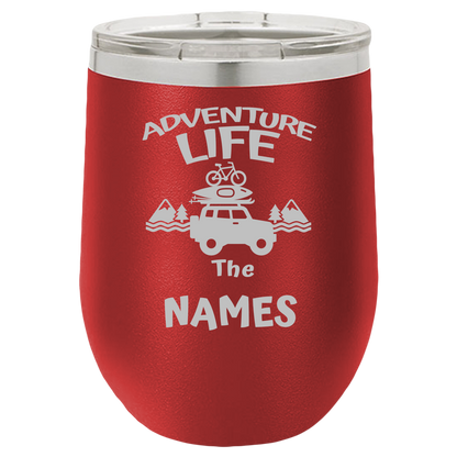 Insulated Tumbler, Insulated Tumbler with Lid, Stainless Steel Tumbler, Adventure Life - Mug Project