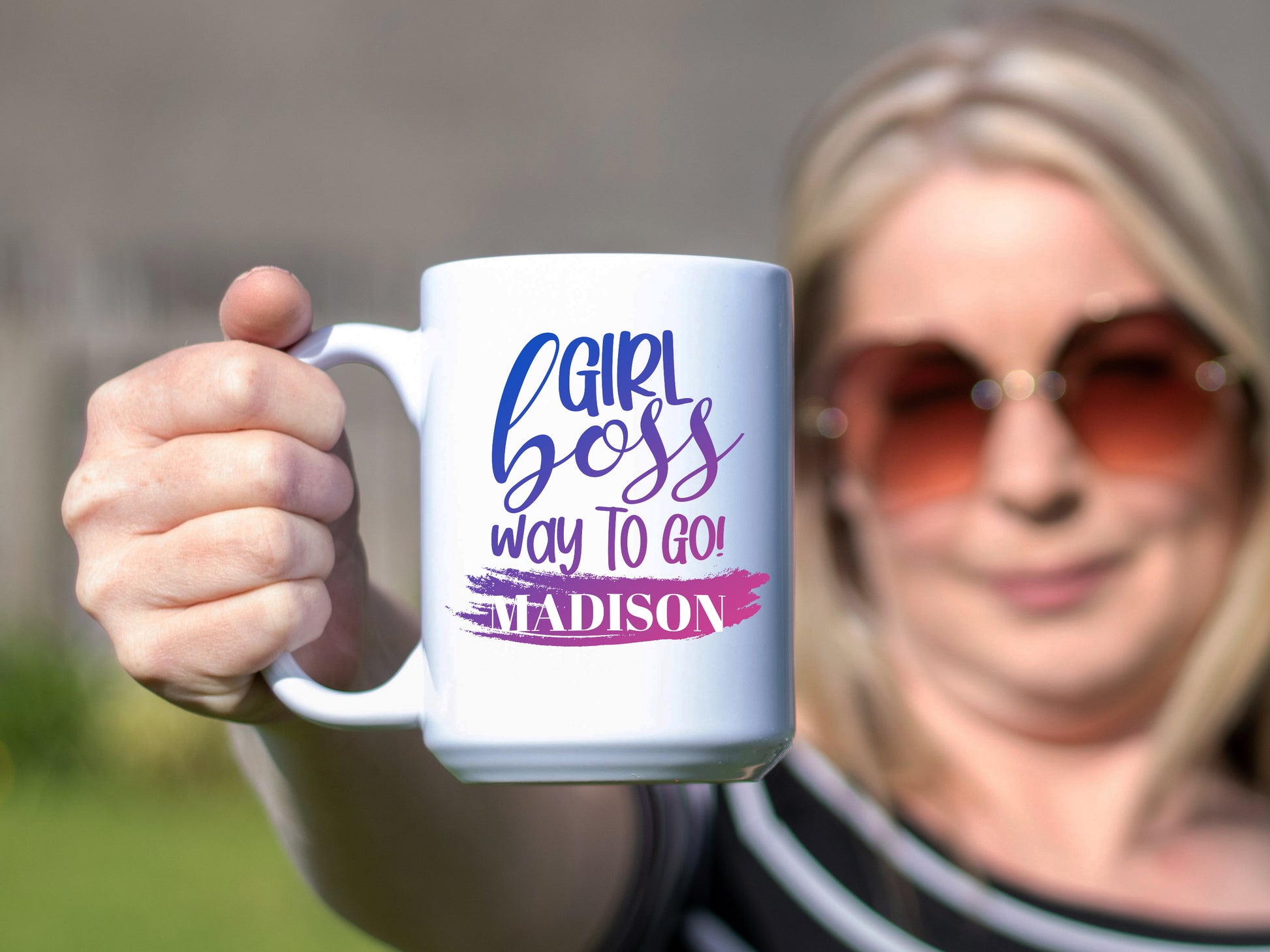 Personalized Girl Boss Coffee Cup As A Gift, Custom Girl Boss Mug For Women In Power As A Souvenir - Mug Project