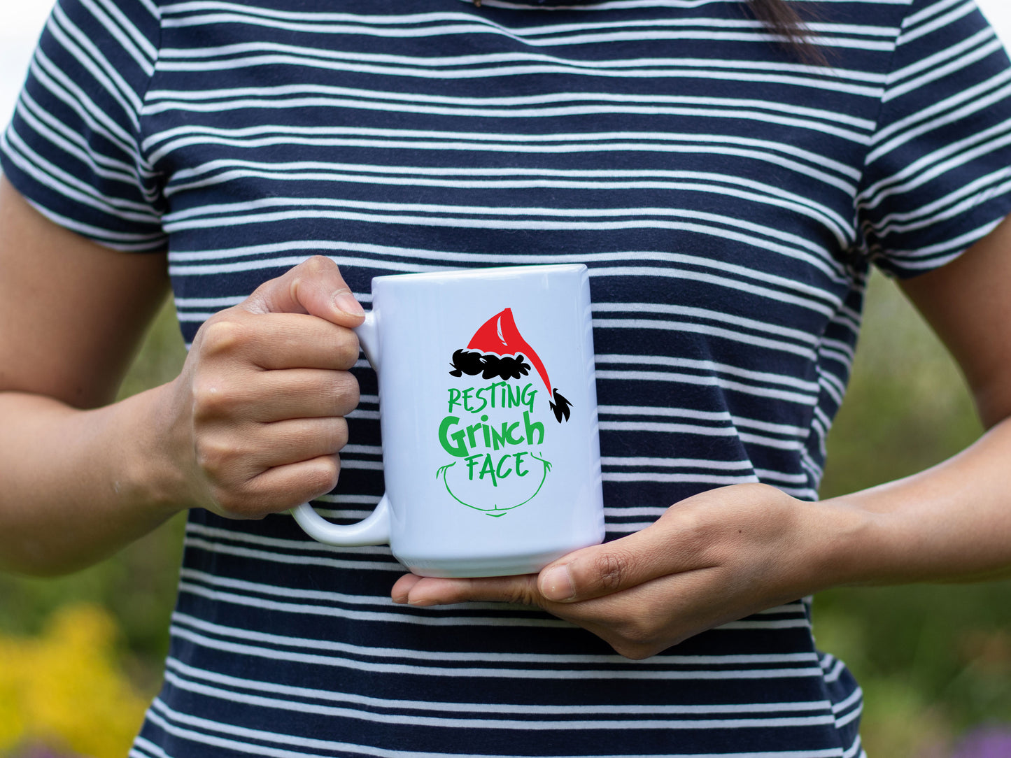 Ceramic White Coffee Mug Grinch Face Holiday Mug Best Christmas Mug - Mug Project