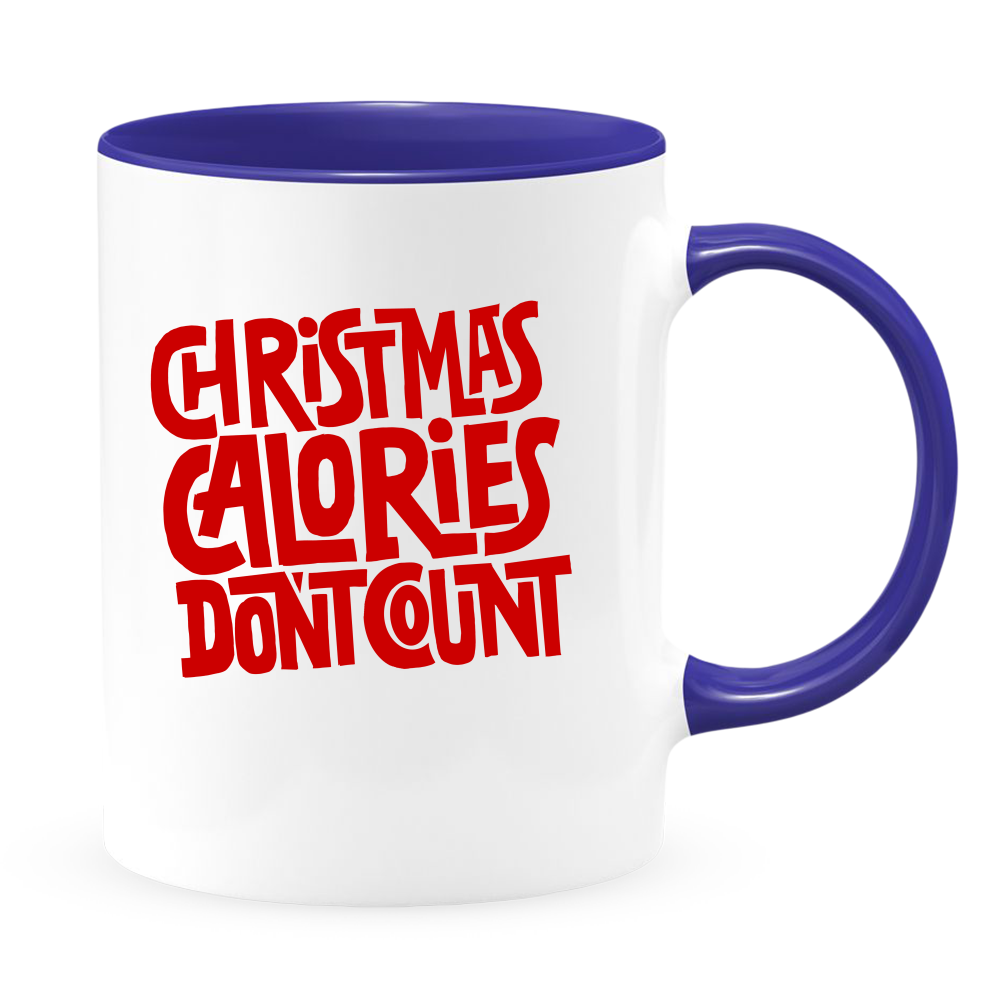 Ceramic White Coffee Mug Calorie Count Holiday Mug Best Christmas Mug - Mug Project