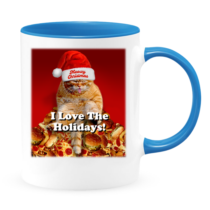 Ceramic White Coffee Mug Cat Tea Cup Holiday Mug Best Christmas Mug - Mug Project