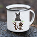 LOVE Scottish Terrier  Stainless Steel Camping Mug - Mug Project | Funny Coffee Mugs, Unique Wine Tumblers & Gifts