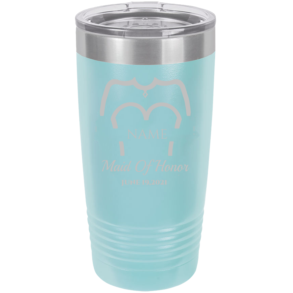 Wedding  Bridesmaid - 20oz Laser Etched Tumbler - Mug Project