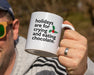 Ceramic White Coffee Mug Crying and Chocolate Mug Best Christmas Mug - Mug Project