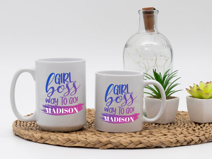 Girl Boss White Coffee Mug - Mug Project