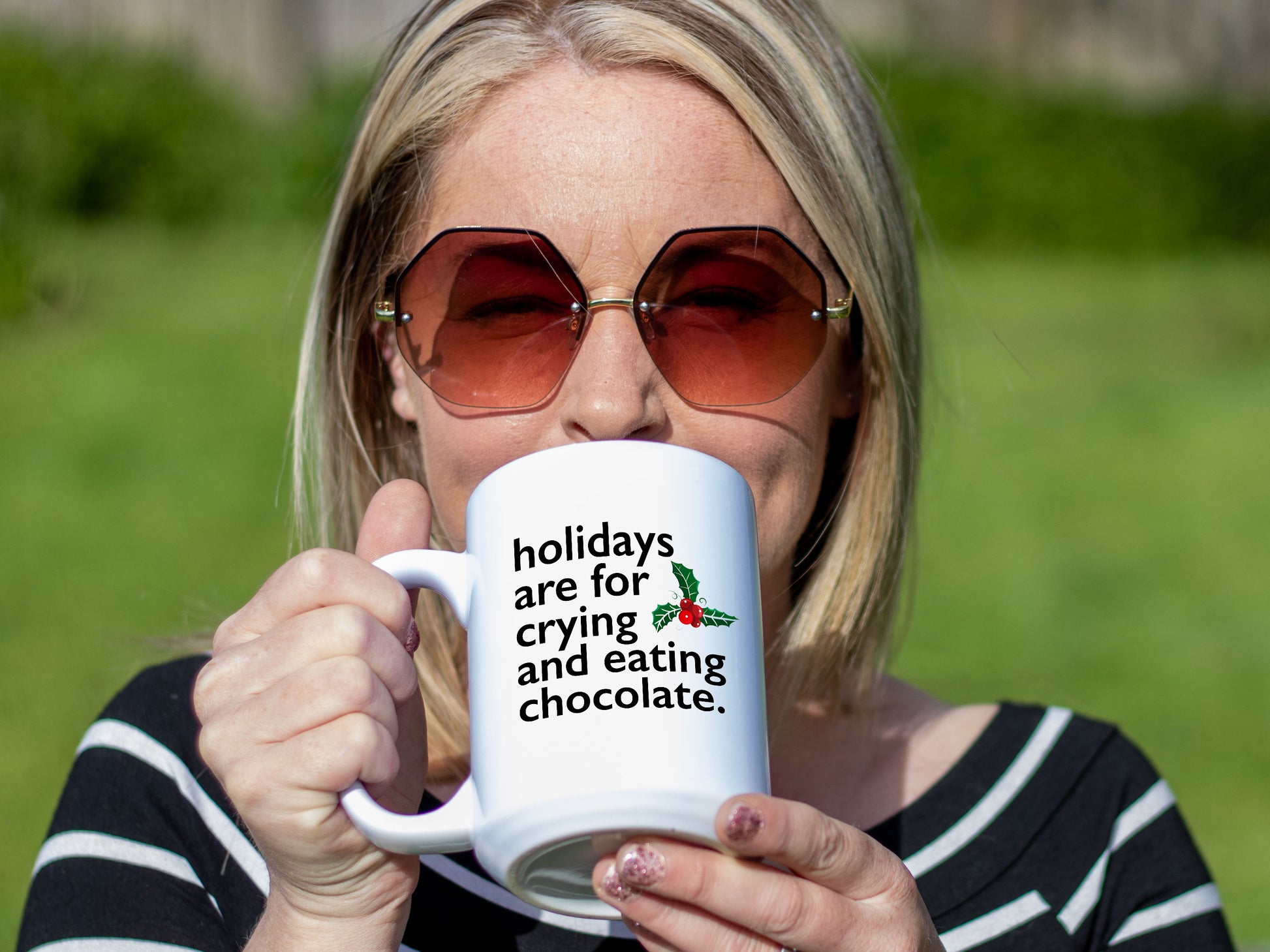 Ceramic White Coffee Mug Crying and Chocolate Mug Best Christmas Mug - Mug Project