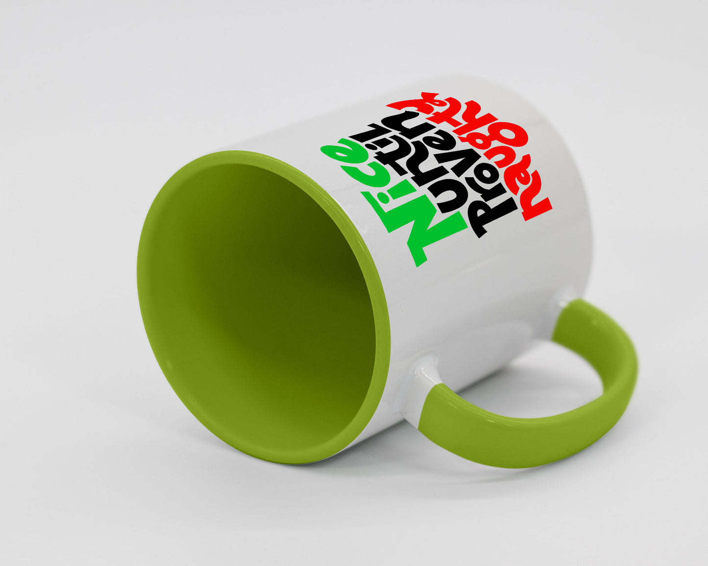 Nice Until Proven Naughty White Coffee Mug With Colored Inside & Handle - Mug Project | Funny Coffee Mugs, Unique Wine Tumblers & Gifts