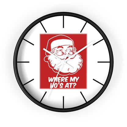 Wall clock, Santa Wall Clock, Home Decoe Clock, Where's My Ho's At? - Mug Project