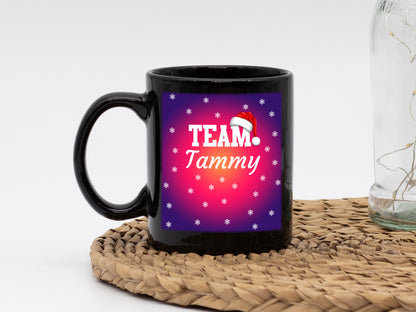 Ceramic Black Coffee Mug Team Name Tea Cup Holiday Mug Best Christmas Mug - Mug Project